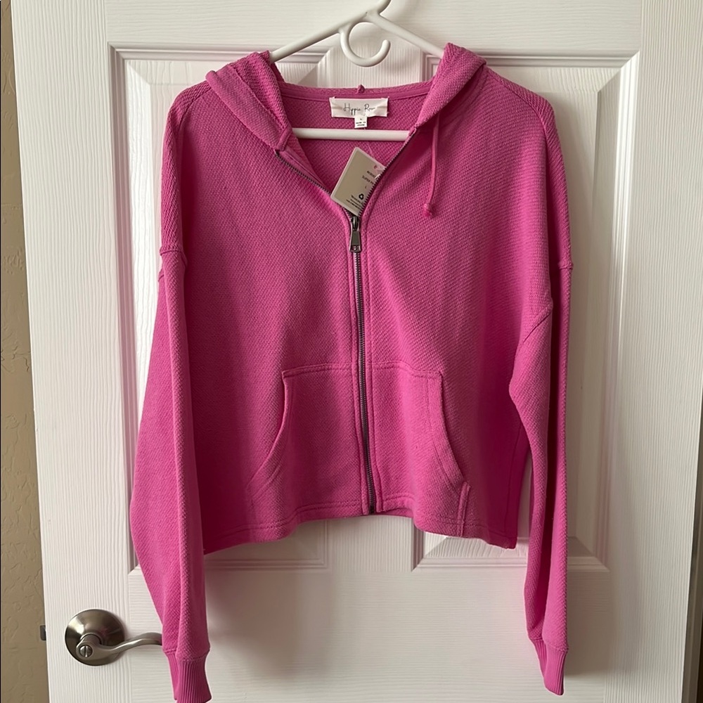 HIPPIE ROSE Pink Zip Top Jacket - Picture 1 of 13